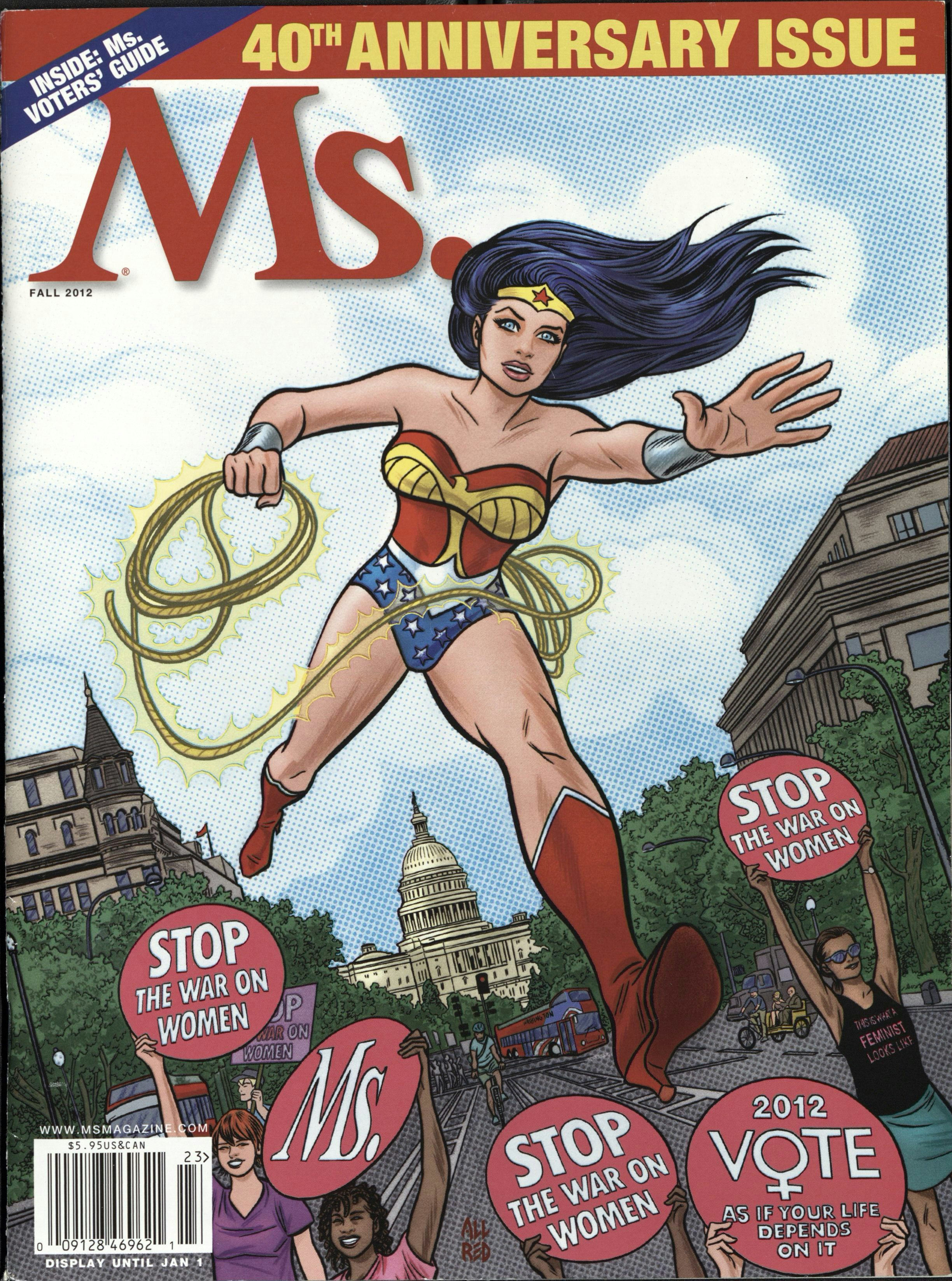 Wonder Woman on cover of Ms. Magazine