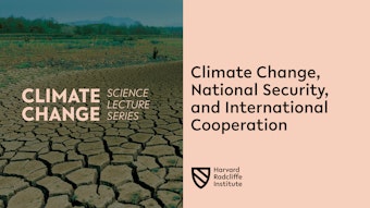 Watch video of "Climate Change, National Security, and International Cooperation"