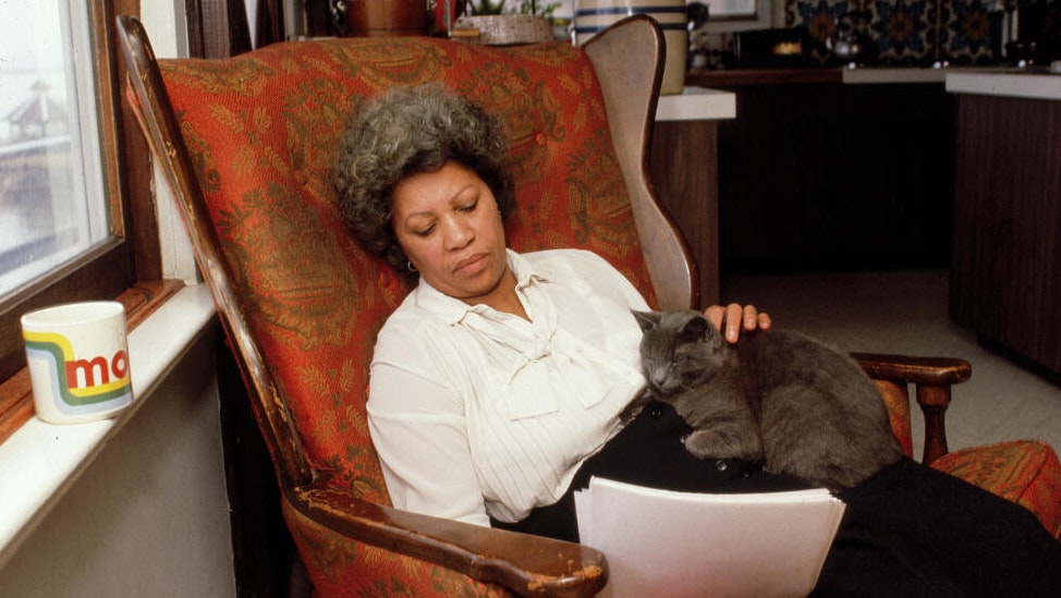 Toni Morrison sits at her home in upstate New York.