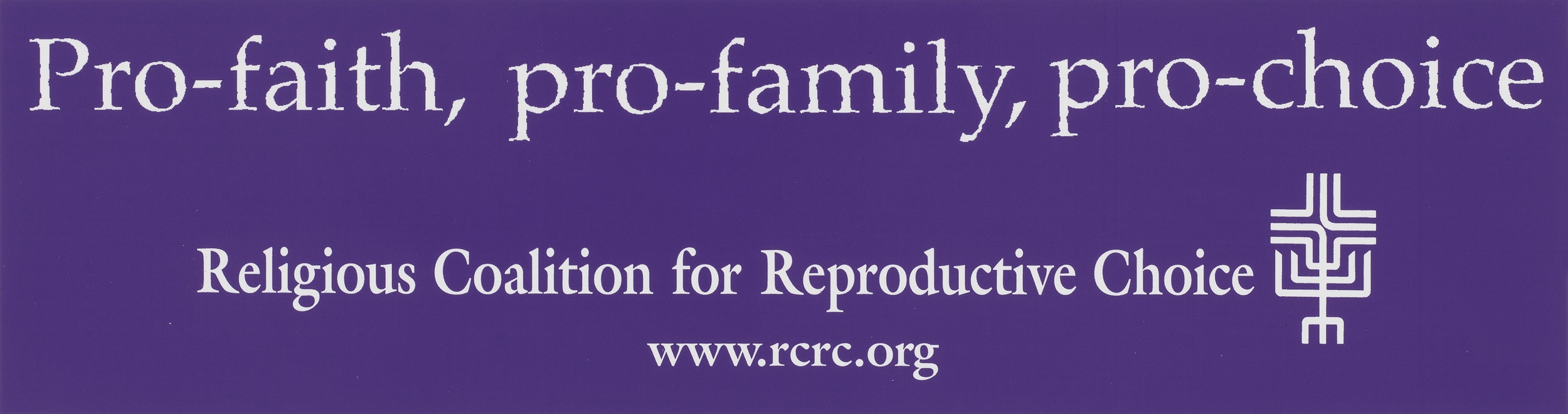 Julia Featheringill Courtesy Religious Coalition For Reproduction Choice Sticker