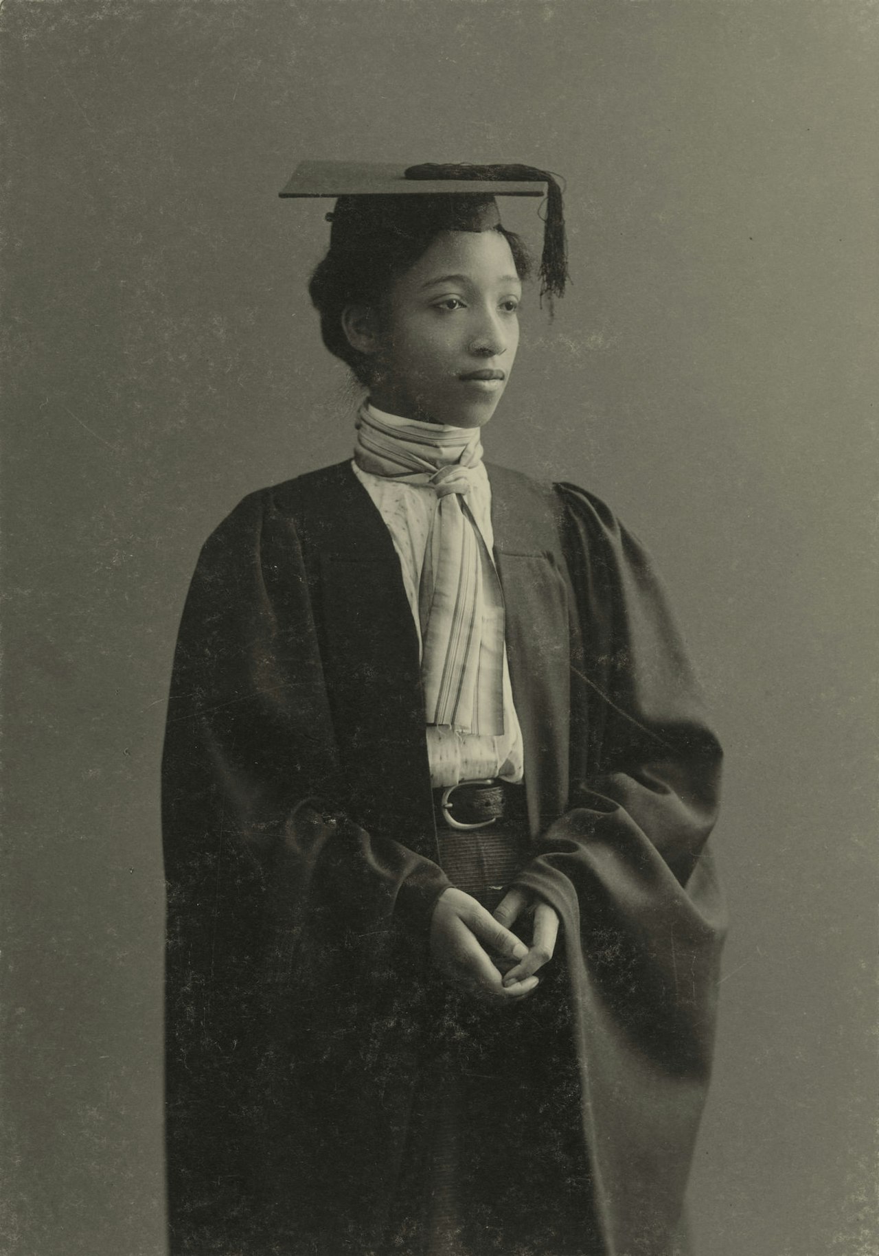 Portrait of Alberta Virginia Scott at graduation.