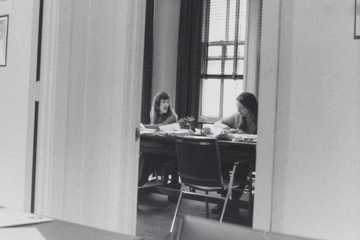 Now Office Staff Working 1974