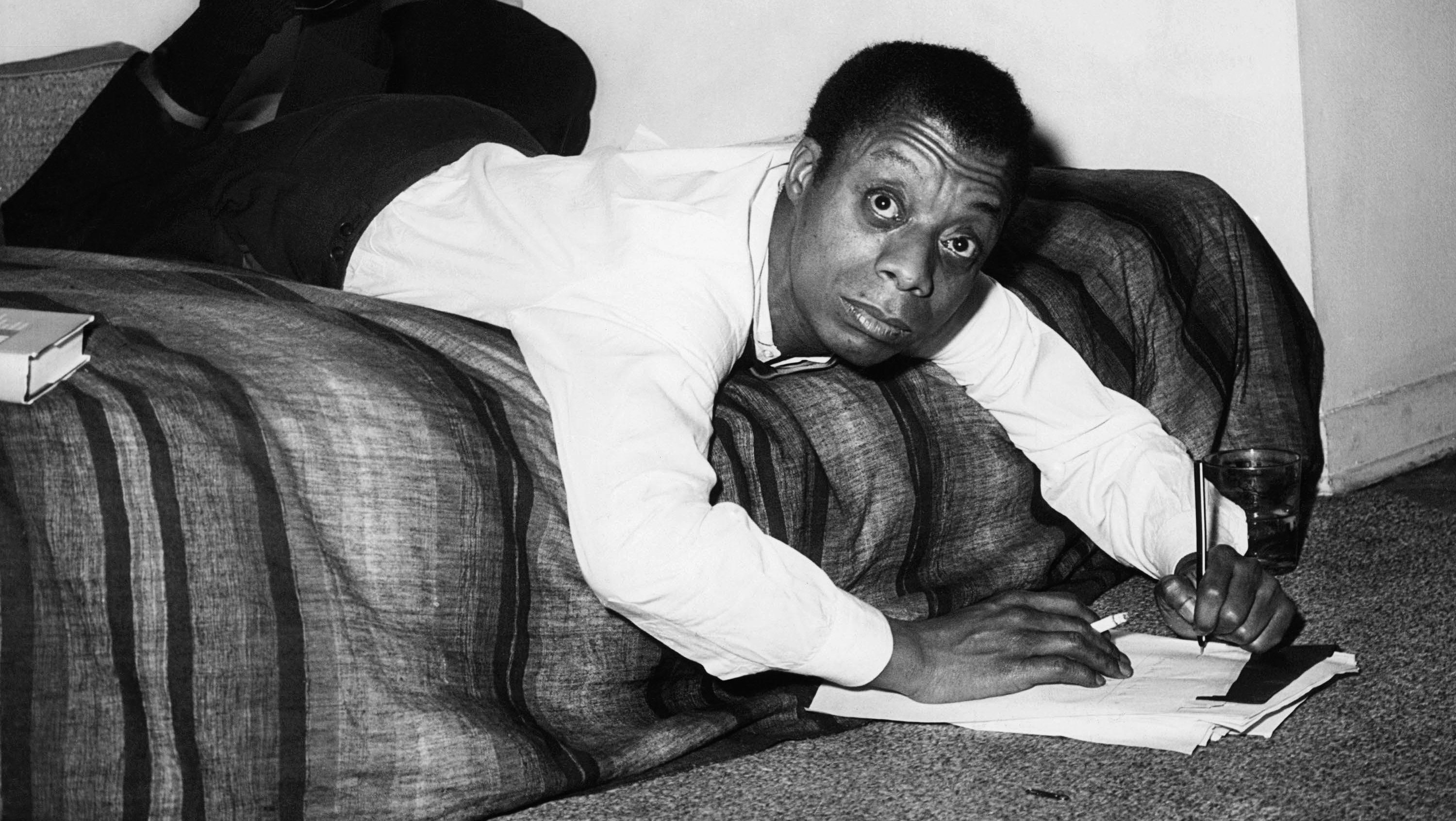 The novelist and essayist James Baldwin in 1963