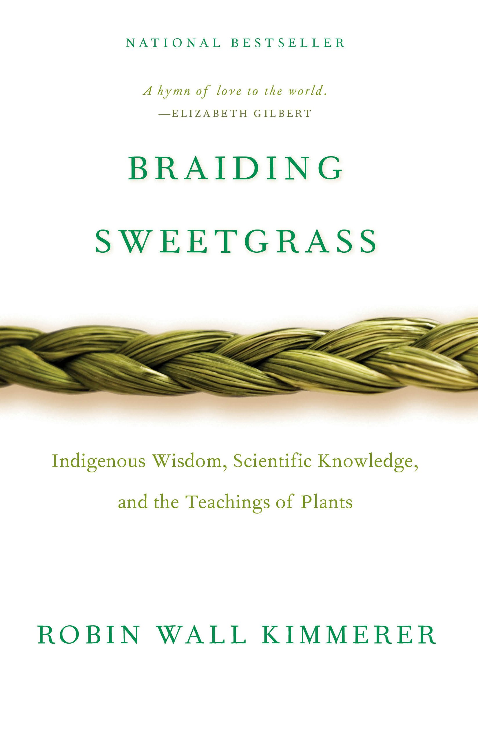 Kimmerer Braiding Sweet Grass Book Over