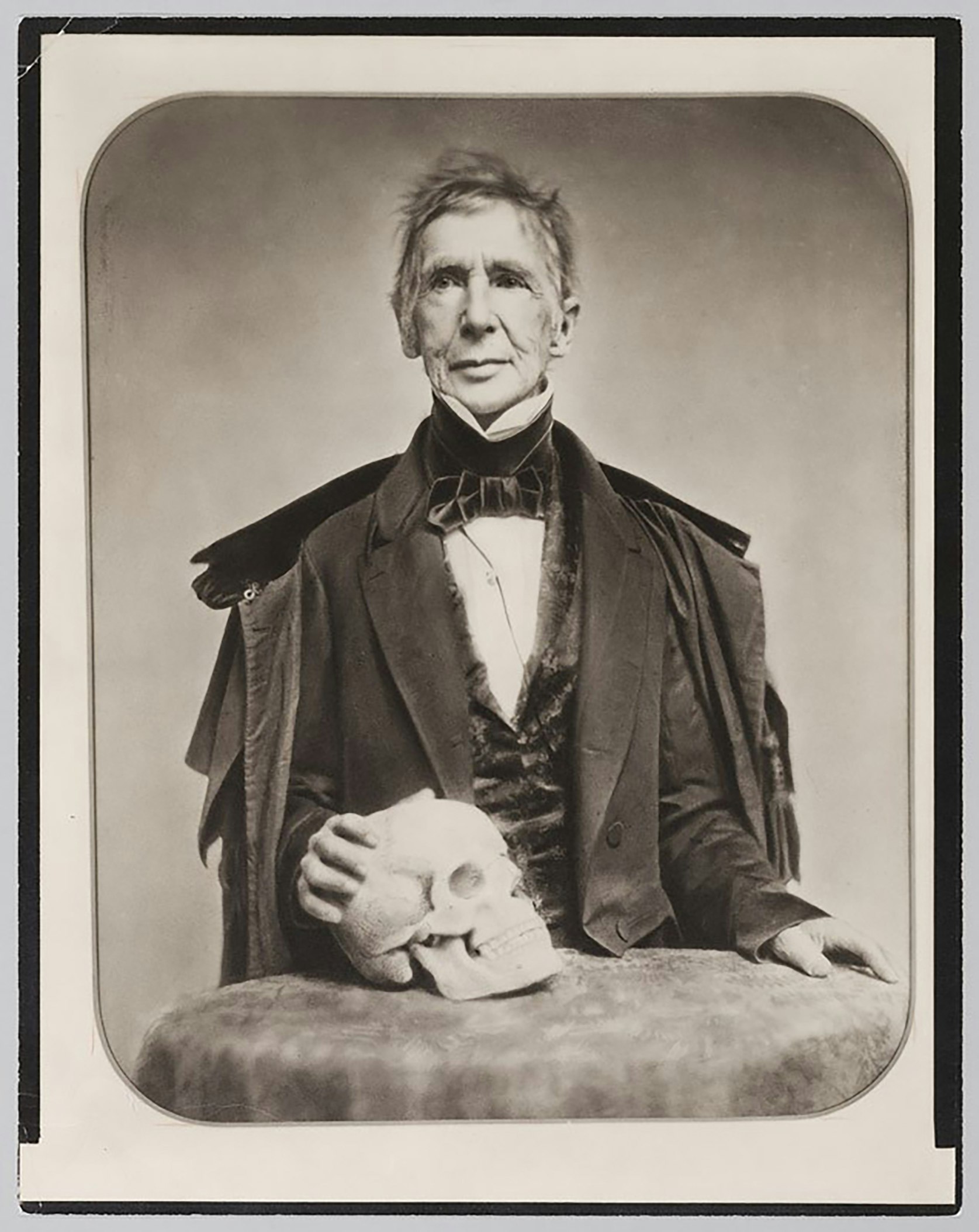 John Collins Warren with skull specimen
