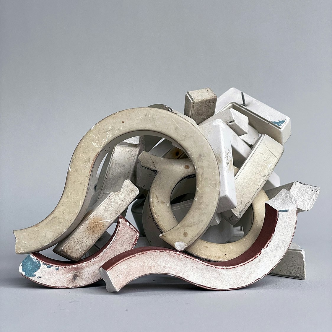 Photo of Mary Lum's "Letter Parts 2"