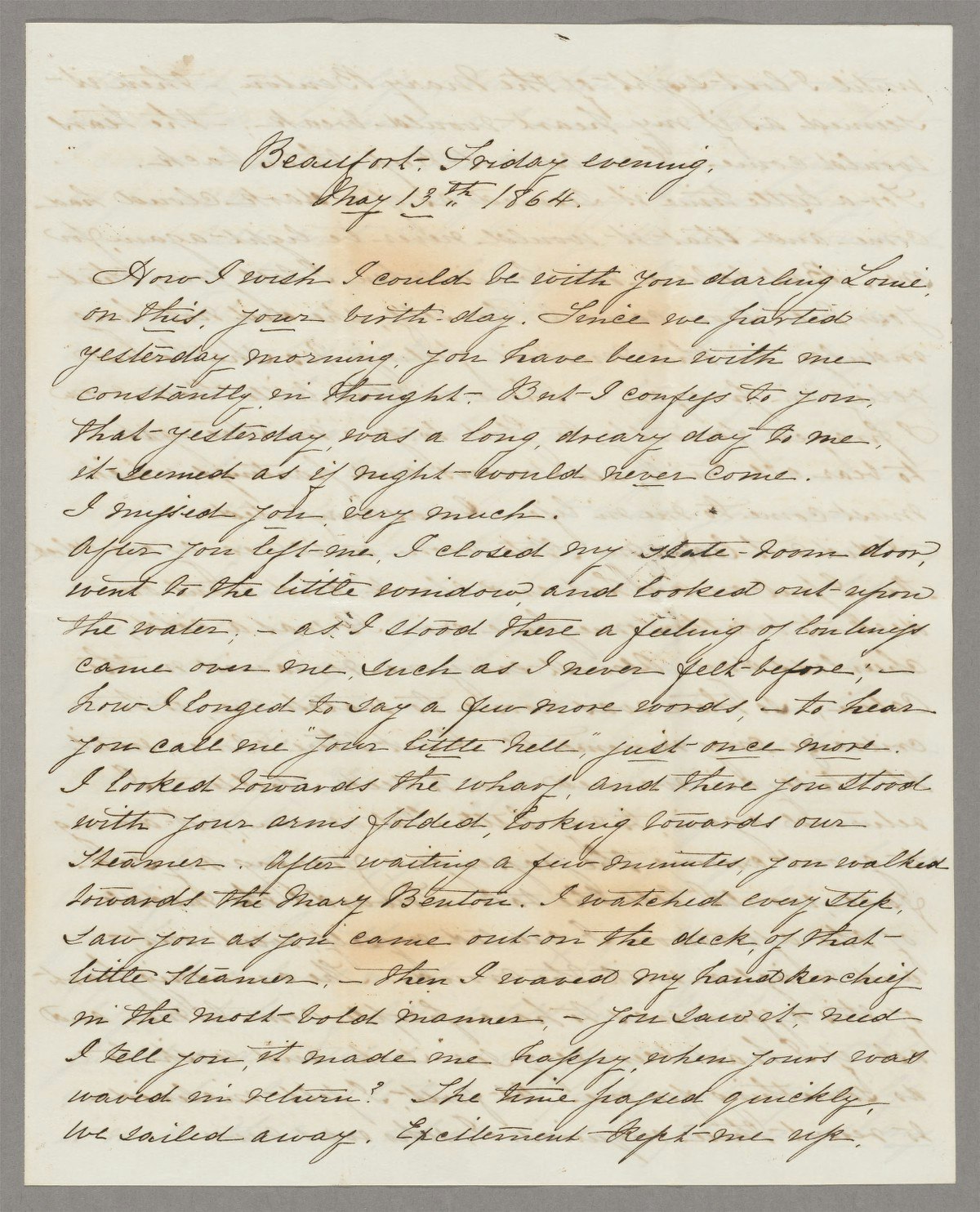 Letter to Lewis Ledyard Weld
