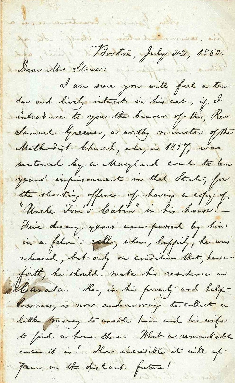 Letter from William Lloyd Garrison