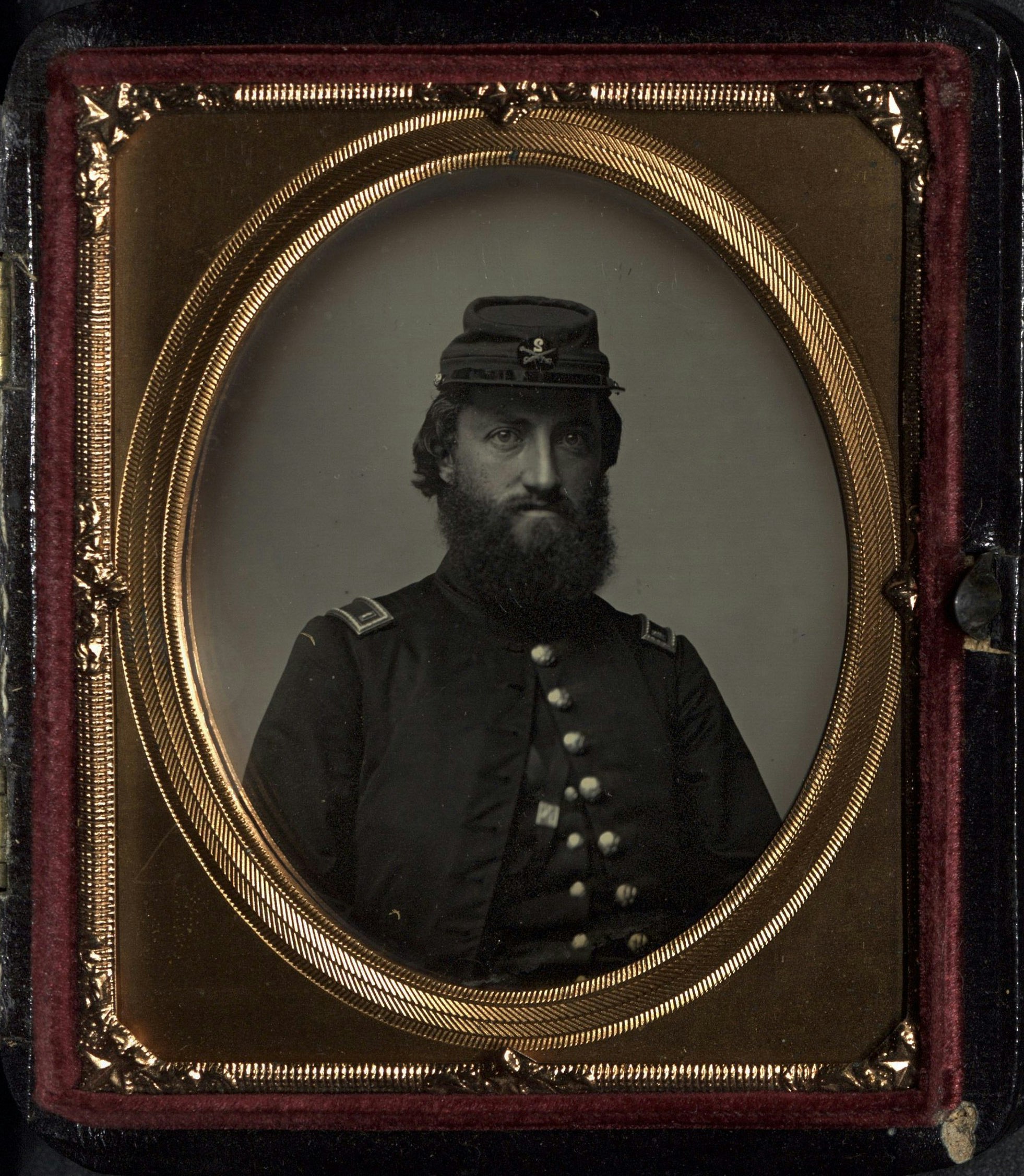 Daguerreotype of Charles Barnard Fox in uniform