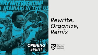 Play video of "Rewrite, Organize, Remix Opening Event"