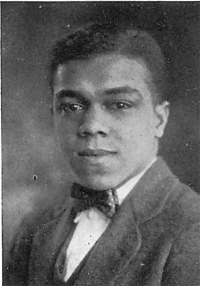 Black-and-white head shot of a young William J. Knox, Jr., wearing a suit and bowtie.