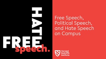 Watch video of Free Speech, Political Speech, and Hate Speech on Campus discussion