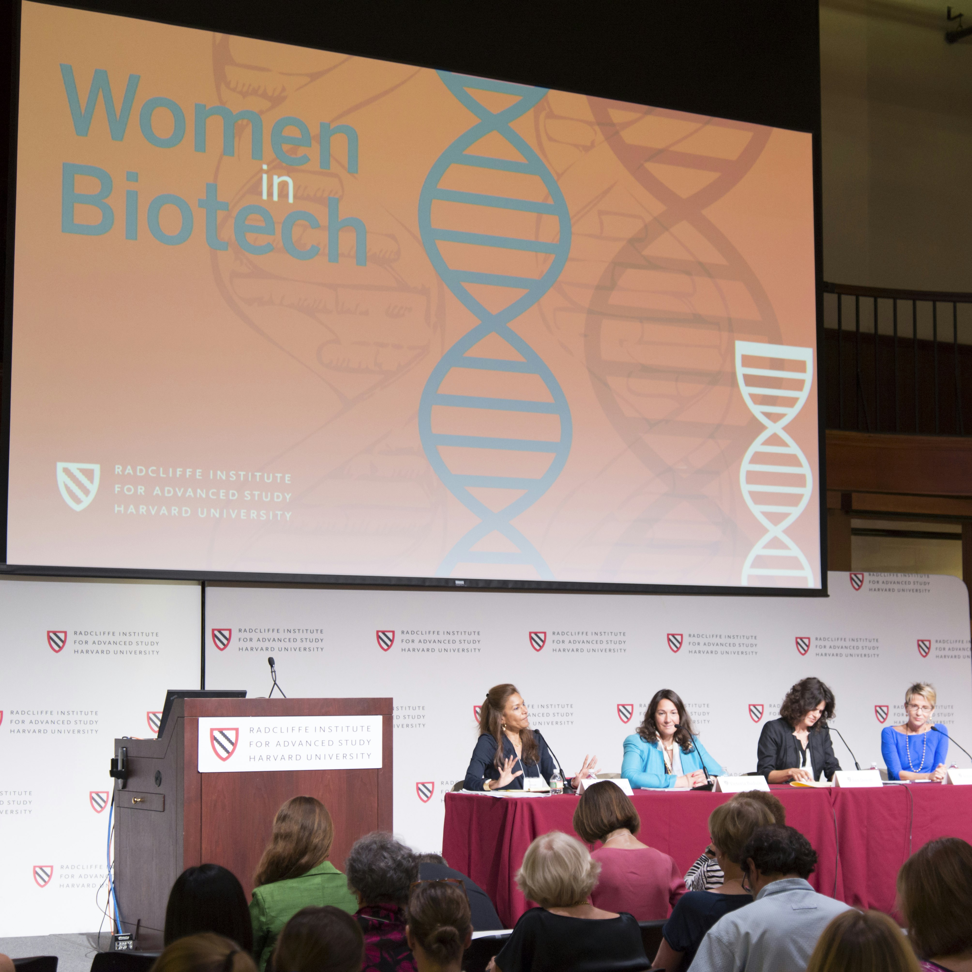 Panel at the "Women in Biotech" symposium.