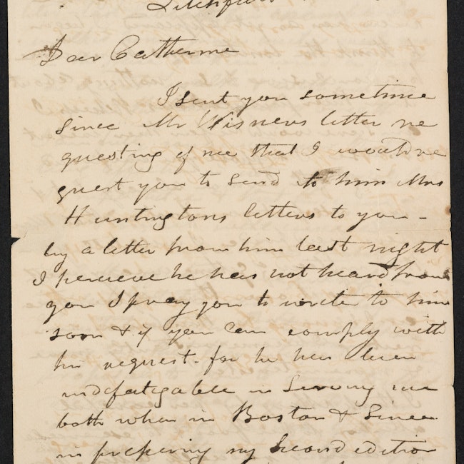 Letters to Catharine Beecher, March 1824–1825