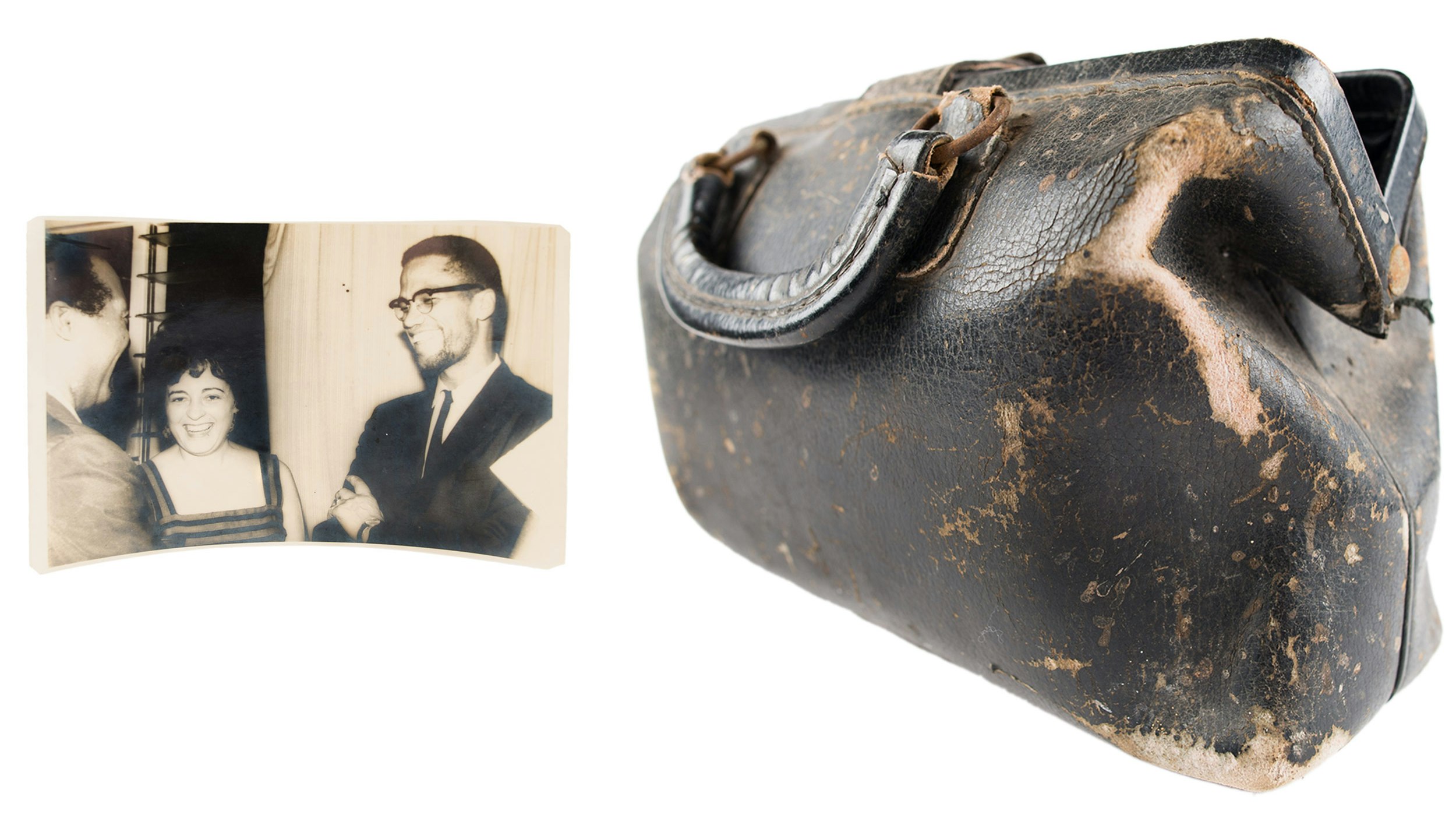 A vintage photograph next to a well-used medical bag