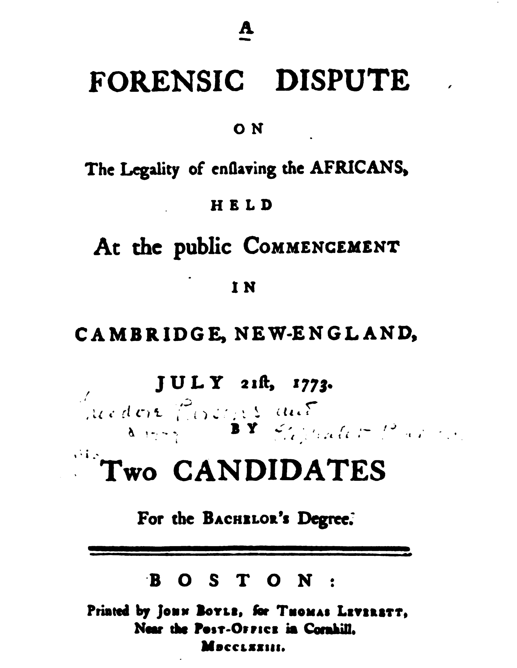 Slavery In New England And At Harvard | Radcliffe Institute For ...