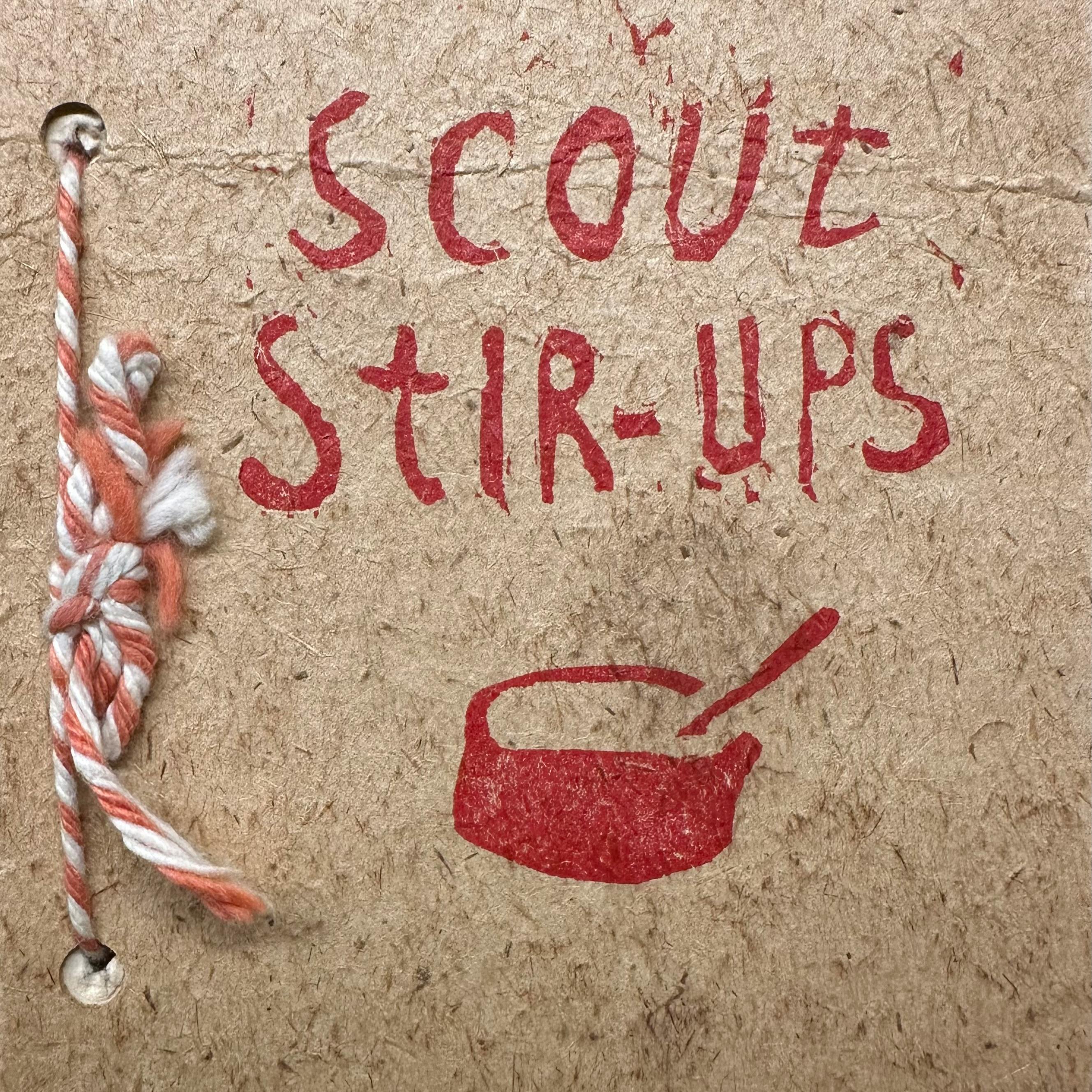 Cook book cover "Scout Stir-ups"