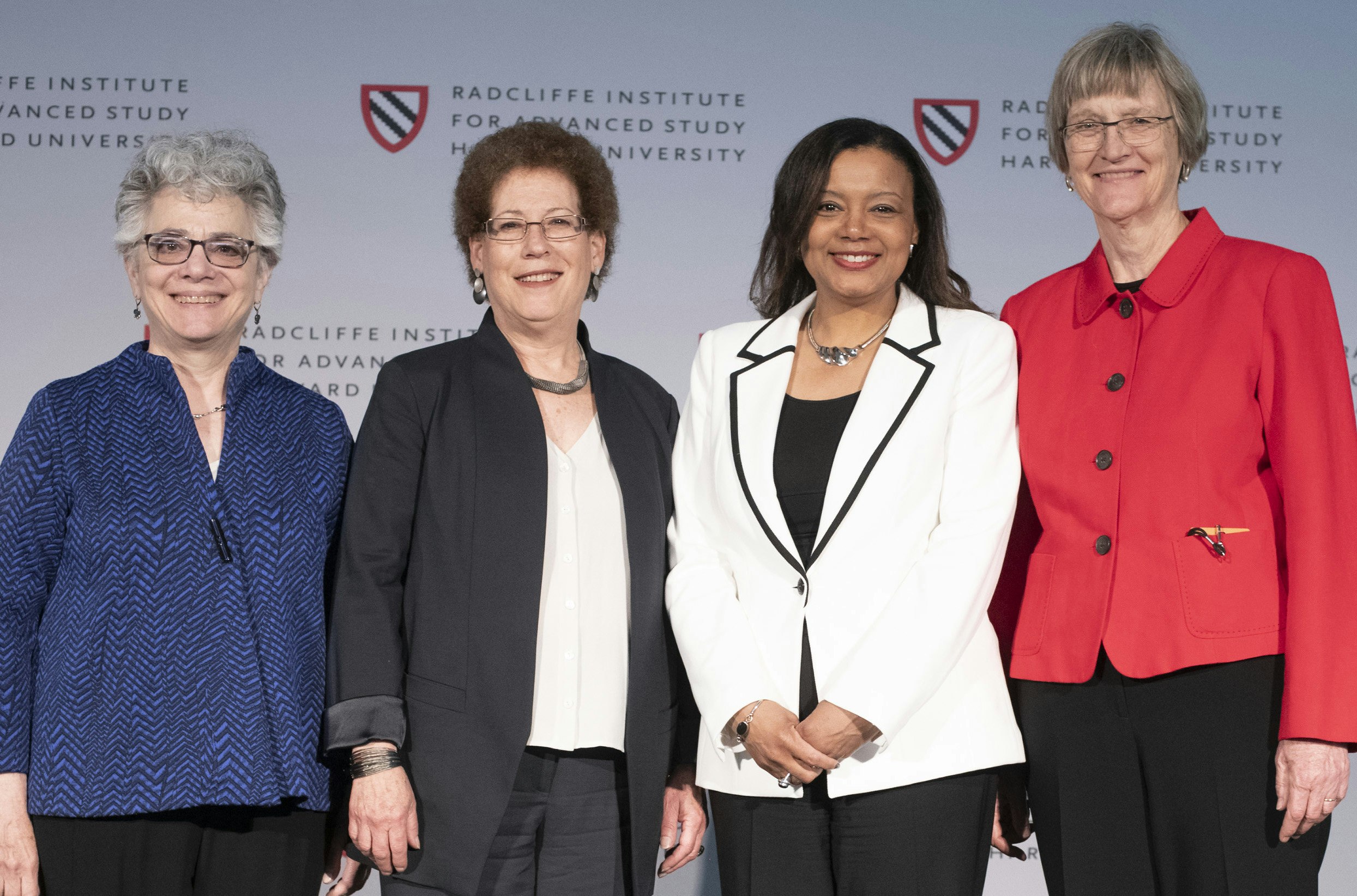 Radcliffe Deans, Barbara J. Grosz, Lizabeth Cohen, Tomiko Brown-Nagin, and Drew Faust (From left to right)