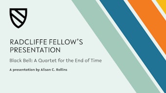 Play video of fellows' presentation by Allison C. Rollins