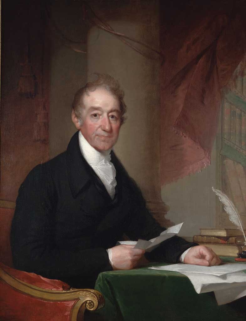 seated portrait of James Perkins