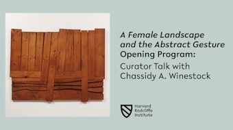 Play video of A Female Landscape and the Abstract Gesture Opening Program: Curator Talk with Chassidy A. Winestock