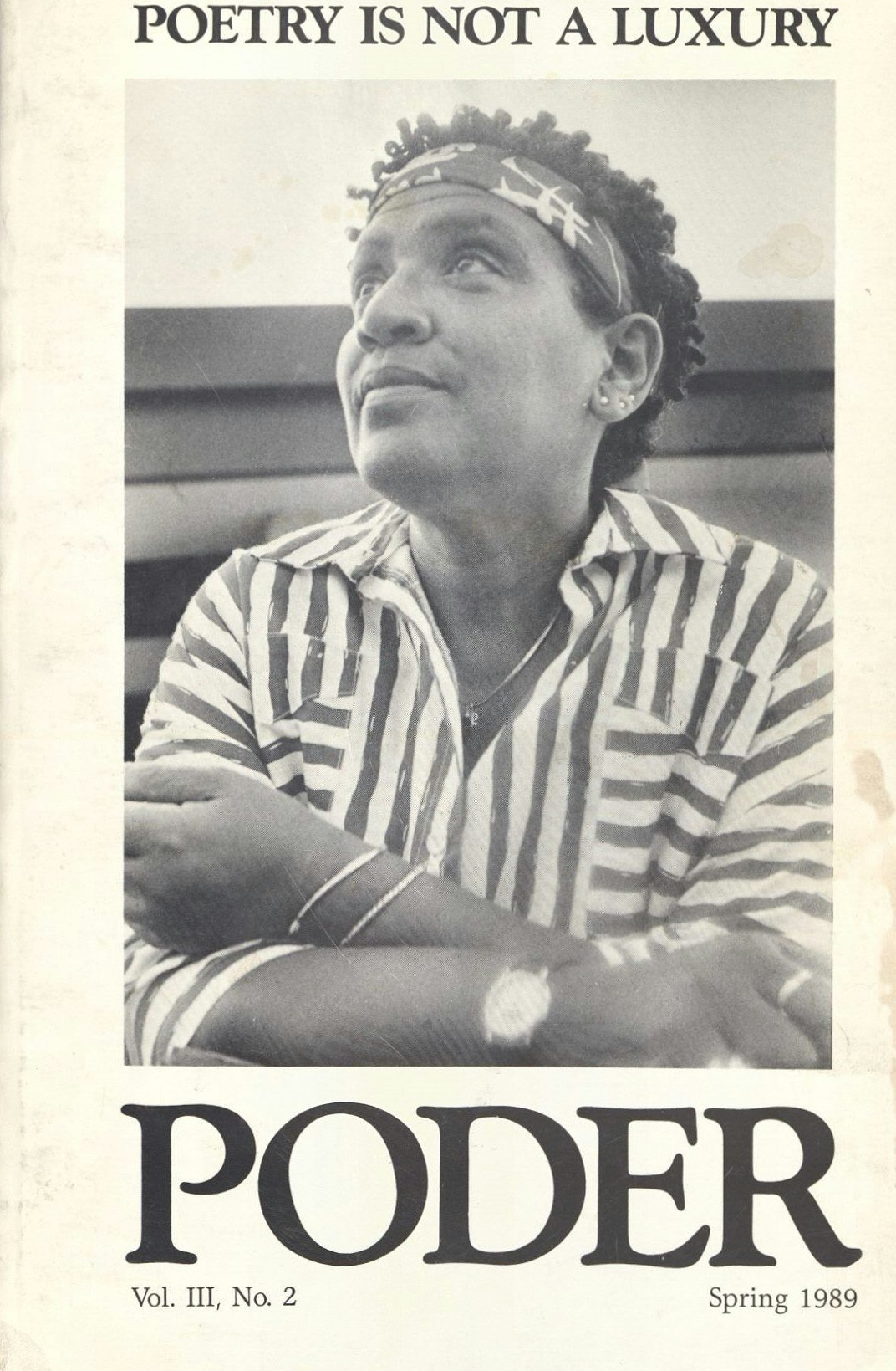 Audre Lorde on cover of Poder